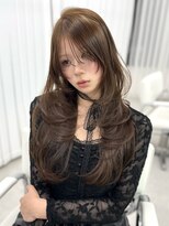 リヴ オオサカ(LIV OSAKA)&nbsp;オリーブベージュ/ブリーチなしWカラー/レイヤーカット