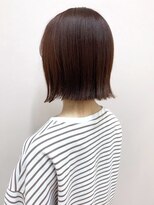 ソンノ(sonno)&nbsp;切りっぱなしボブ 暖色系ショコラ 艶感ぷつっとカット