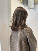 ゼンドット キョウト(Zen. kyoto)&nbsp;【髪質改善】ふんわりミディアム×オリーブベージュ♪