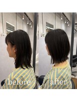 ヘアサロン ドットプラス 町田店(dot. plus)&nbsp;【中島日菜】レイヤーボブ/くびれレイヤー/ひし形レイヤーボブ