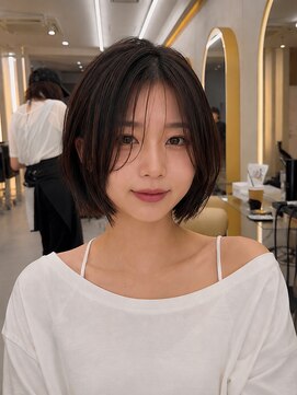 サンド 池袋 2nd(sand) まとまる大人のレイヤーボブ/ショートボブ/地毛風縮毛矯正