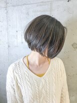 アヴァンスクロス あべのルシアス店(AVANCE.CROSS)&nbsp;レディアイシーグレイ×質感前下がりボブ×ジェンダーレス