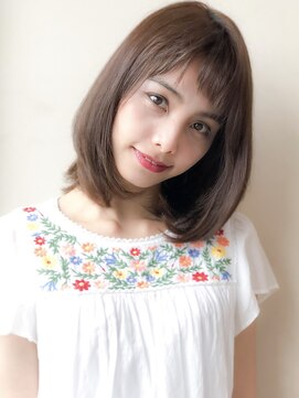 アグ ヘアー クレイン 宮崎店(Agu hair crane) 大人かわいいベビーバング ワンカールロブ