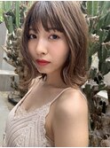【遠藤 駿】耳かけ毛先パーマフォギーベージュ