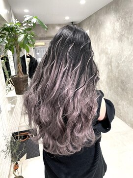 ニノ(nino) 【NINO】グレーアッシュ/グラデーション/シールエクステ