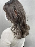 ハイライトグレージュ/ホワイトアッシュ/白髪ぼかし/髪質改善