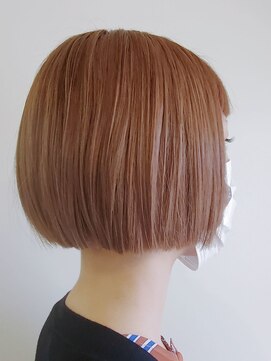 ククル ヘアー(cucule Hair) 京都・大宮cuculehair ブロンズカラー☆ミニボブ