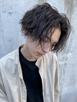 ネオリーブアイム 横浜西口店(Neolive aim) 横浜★ナチュラルツイスパ前下がりラインミディアムマッシュ