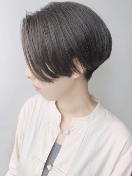 モリオフロムロンドン 原宿本店(morio from London) 【モリオ原宿】ハンサムショート グレージュ 襟足刈り上げ