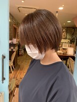 アルコイリスバイドールヘアー(ARCOIRIS by Dollhair)&nbsp;ダークアッシュストカール暖色系カラーグラボブ都島髪質改善大阪