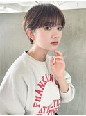 マッシュショート_チェリーブラウンフェミニンロング_9158