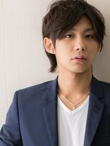 モッズヘアメン 札幌月寒店(mod's hair men)&nbsp;長め前髪とでアースカラーで軽さを！ウルフショートf札幌月寒