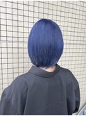 ブリーチでディープブルーボブヘアに変身★☆