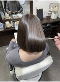 艶感つるつる♪透明感グレージュカラー【別府】