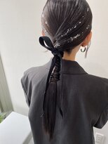ベロアリボン♪タイトアレンジ