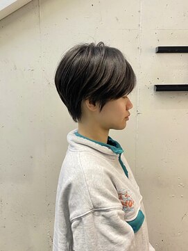 ハルキ ミナト ジャパン オオサカ(HARUKI MINATO japan OSAKA) グレージュアッシュグレージュショートカットミニウルフ