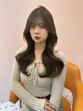 ボタン シブヤ(VOTAN SHIBUYA) 韓国ヘア/顔まわりカット/前髪あり/くびれヘア/艶感カラー