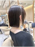 ボブ/レイヤーカット/髪質改善/ウェットヘア/オリーブベージュ