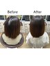 【長谷山指名限定】分け目改善パーマ（髪質改善トリートメント付き）＋カット