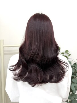 ルーナ(Luna) ブリーチ無し！透明感カシスレッド