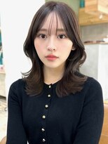 ミラリー トウキョウ(Mirareee Tokyo)&nbsp;20代30代40代◎前髪パーマ韓国風巻きくすみベージュお団子ヘア