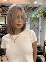 ロア インターナショナル 新宿店(LoA International)&nbsp;Balayage / ombre / long layer/ curtain bangs / Engdlish