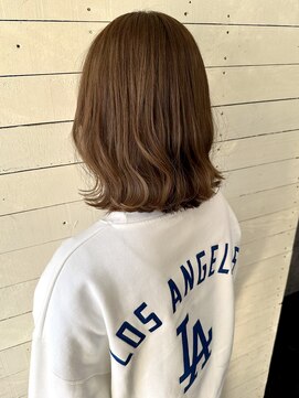 ルノン フィージュ(LUNON fieju) 肩ラインボブ/切りっぱボブ/外ハネボブ/ショコラベージュ