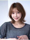 切りっぱなし/くびれヘア/レイヤーボブ