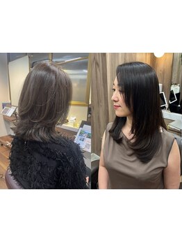 トレンドの顔周りカットで小顔見え◇大人可愛い上品なレイヤーカットが人気♪髪を綺麗に伸ばしたい方にも◎