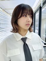 ハピネス 河原町店(Happiness) 切りっぱなしボブ　インナーカラー　京都美容室　進詩織