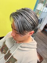 メンズグルーミングナンバーナイン(MEN'S GROOMING NUMBER NINE)&nbsp;バレイヤージュ/センターパート/【早田隼哉】