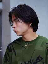 韓国センターパートニュアンスパーマフェザーパーマメンズカット