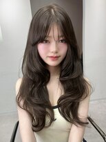 リッカ(LICCA) (licca内堀)韓国ヘア×マロンベージュ×顔まわり