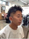 ツーブロックショート