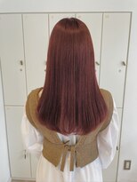 アース 東戸塚店(HAIR & MAKE EARTH)&nbsp;冬の大人ピンク◎髪質改善で艶めく韓国風レイヤー