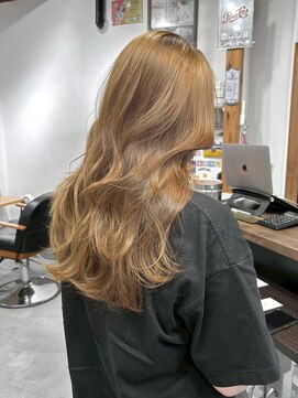 ラック 津田沼(LUCK) ベージュ/ケアブリーチダブルカラーインナーカラー