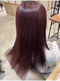 ピンクラベンダー ブリーチなしダブルカラー【北千住髪質改善】