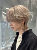 マッシュウルフ×ホワイトベージュ