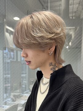 メゾンフォーメン(Maison for men) マッシュウルフ×ホワイトベージュ