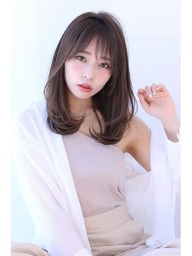 オーロ 西宮店(ORO) グレージュカラー レイヤースタイル