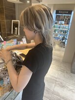 ルッカヘアガーデン 鶴ヶ島店&nbsp;ウルフカット/デザインカラー/ローライト