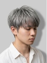 ジェットブラックキューサンロク(JET BLACK 936)&nbsp;シルバーマッシュ/眉デザインカット