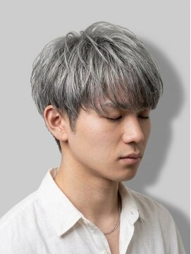 ジェットブラックキューサンロク(JET BLACK 936) シルバーマッシュ/眉デザインカット