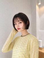フォト 新宿三丁目(foto)&nbsp;地毛風縮毛矯正韓国風顔まわりレイヤー小顔ボブ切りっぱなしボブ