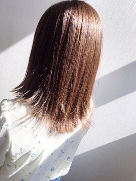 ネオリーブ アンド 渋谷店(Neolive &) 【Neolive & 渋谷店】ナチュラルブラウン＊セミウェットミディ