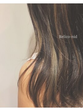レリコ ニド(Relico-nid) インナーハイライト×ナチュラルドライ