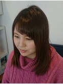 小顔アシメバング♪