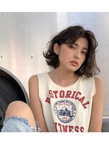 グッデイ ヘアー(GOOD DAY HAIR)&nbsp;【ボブ】x【パーマ】x【センターパート 】x【インナーカラー】