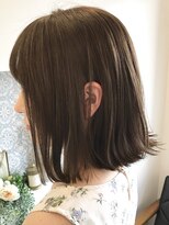 ロイヤルヘアー(ROYAL HAIR) 外ハネボブ×カーキ系グレージュ