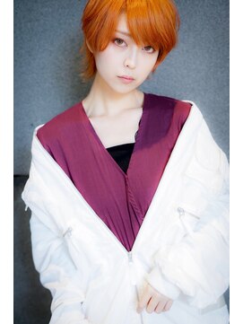 アマンドール(Aman D'or) 推し色で決まり！プリズムオレンジ×ショートウルフ